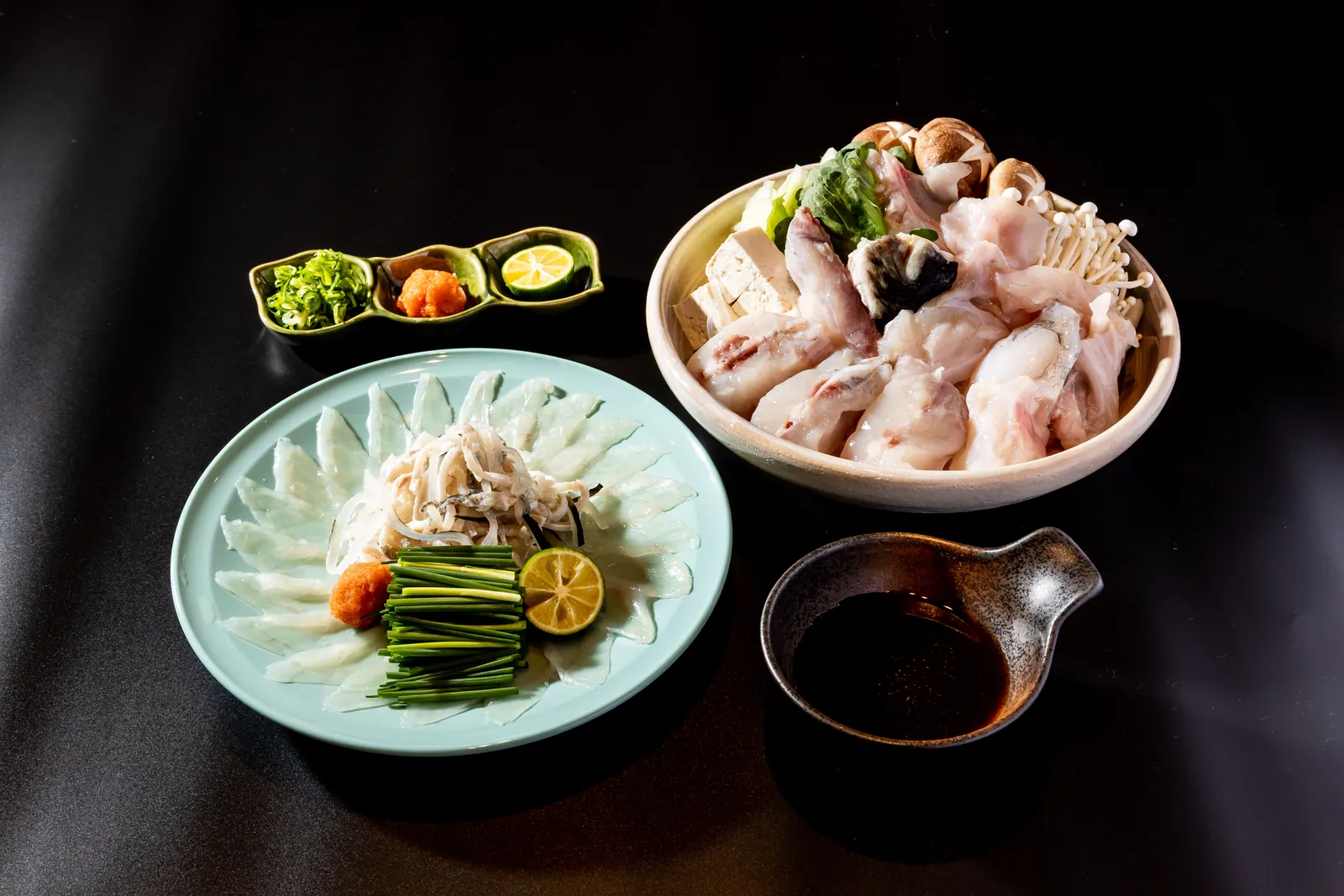 旬の食材を取り合わせた、お料理の一例
