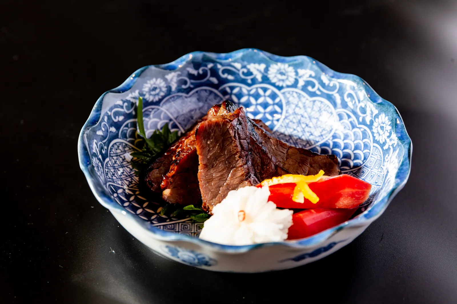 割烹 戎の季節のお料理の一例